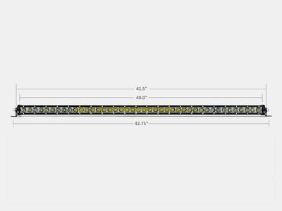 42" Slim Single Row LED Bar (Amber) - Lolo Overland Outfitting